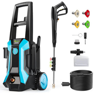 Greener Electric Pressure Washer, 4500 PSI, 4 Quick Nozzles, 2.4GPM