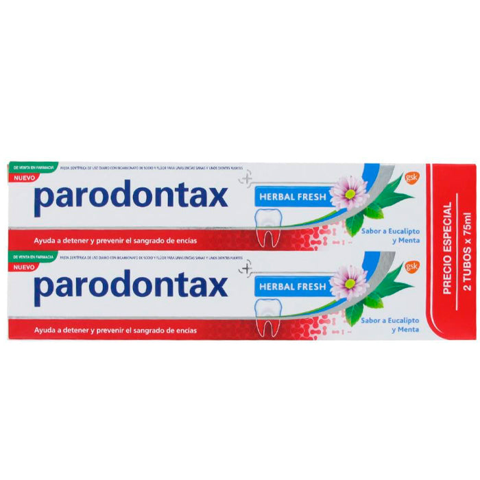 Paradontax Duplo à base de plantes Fresh 75 ml
