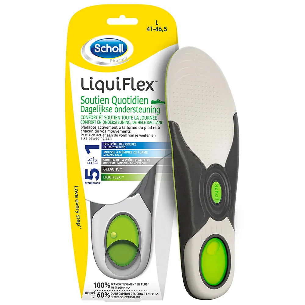 Scholl Plantillas LiquiFlex Soporte Diario Hombre Talla 41-46.5