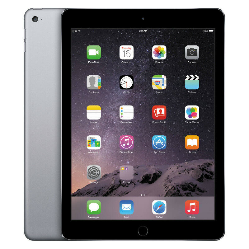 Apple® iPad Air 2 Retina Bundle with Case & Screen Protector (64GB) - SPACE GRAY , CELLULAR UNLOCKED