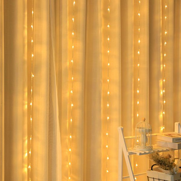 Multicolored Water Curtain LED Fairy Lights for Festivals & Courtyards