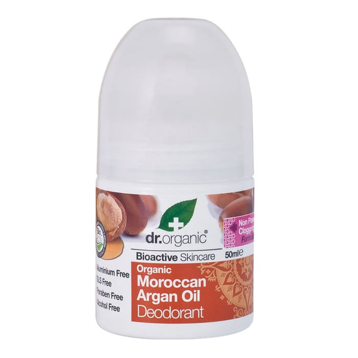Dr Organic Marokkanisches marokkanisches Arganöl-Deodorant zum Aufrollen, 50 ml