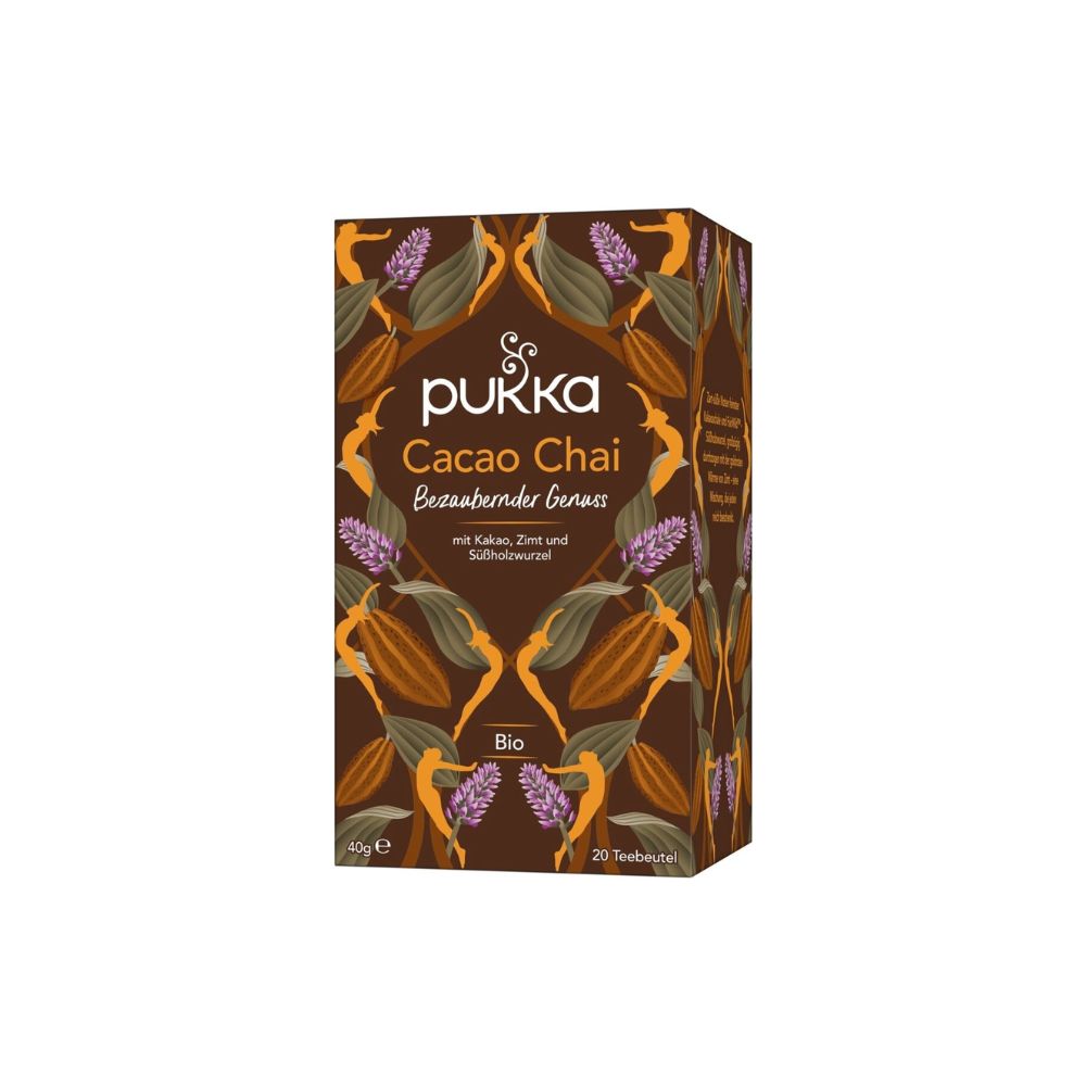 Pukka Ceai de plante Chai cu cacao organic, 20 de bucăți (40 g)