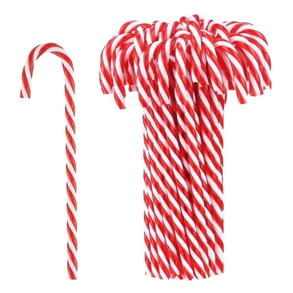 Christmas Decorations Christmas Plastic Candy Cane Christmas Tree Hanging Ornament for Holiday Year Party Decoration Favor 220901