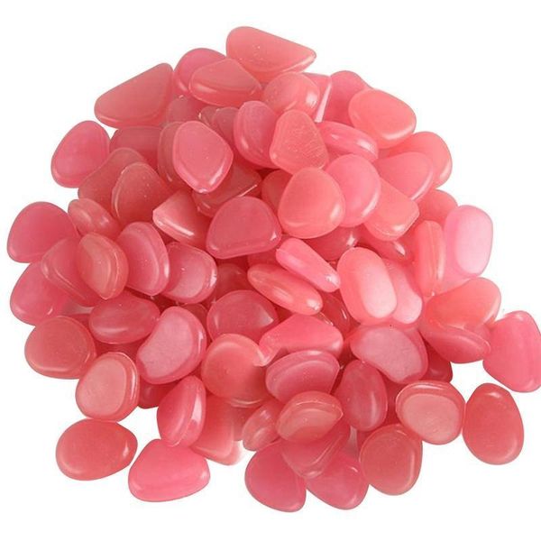 Garden Decorations Luminous Stone Glow In The Dark Pebbles For Sidewalk Terrace Lawn Patio Fish Tank Aquarium Decoration 230422