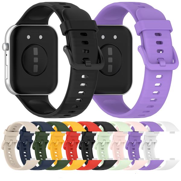 Silicone Watch Band Suitable For Smartwatch Huawei Watch Fit 3 Fit3 Colorful Wristband Strap