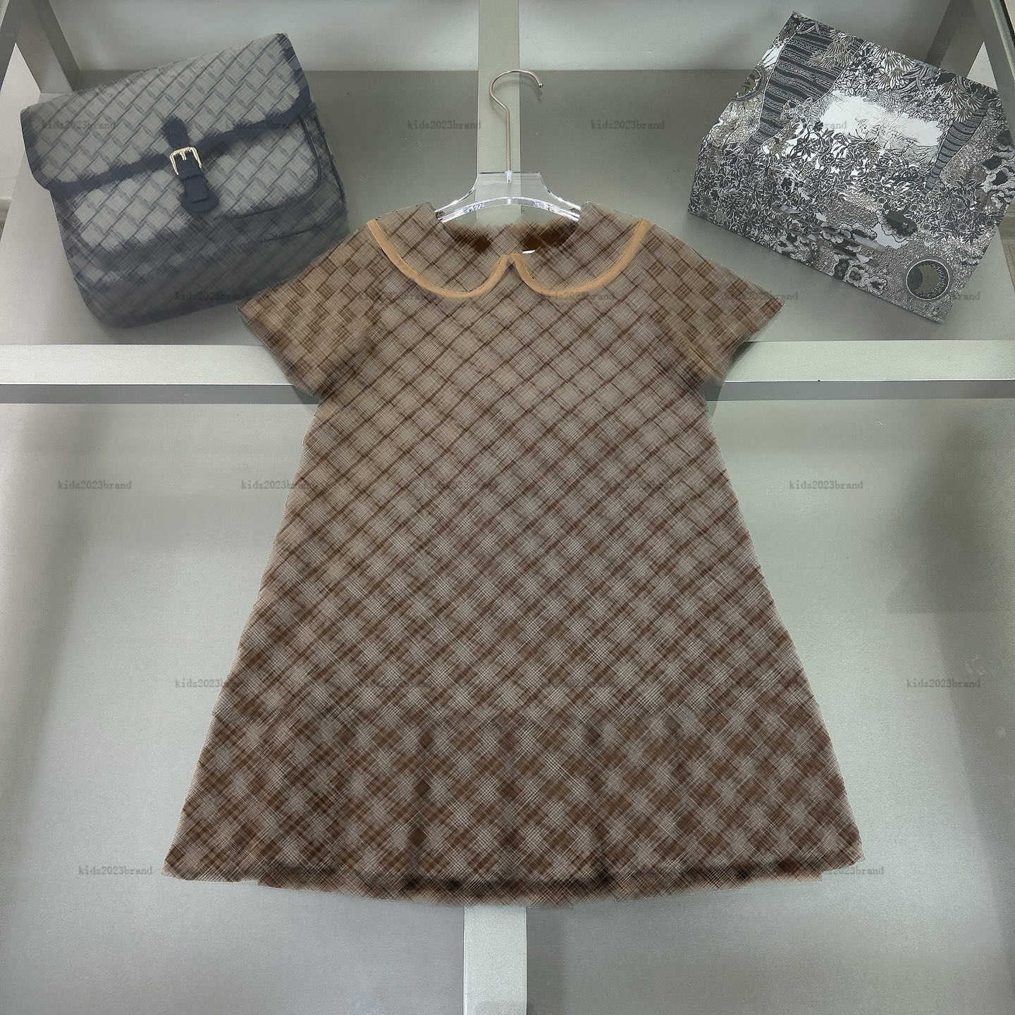 New baby dress Doll collar design Princess dresses kids designer clothes Various styles Girls skirts Pleated skirt design child frock