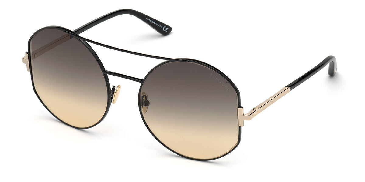 Tom Ford FT0782 DOLLY 01B Men's Sunglasses Black Size 60