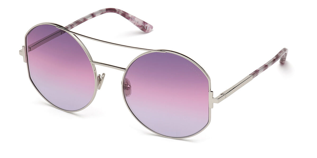 Tom Ford FT0782 DOLLY 16Y Men's Sunglasses Silver Size 60