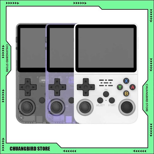 Open Source 3.5Inch IPS USB 64-128GB Game Console R36S Retro Handheld Video Game Console Android Linux System Dual Card Version Z241219