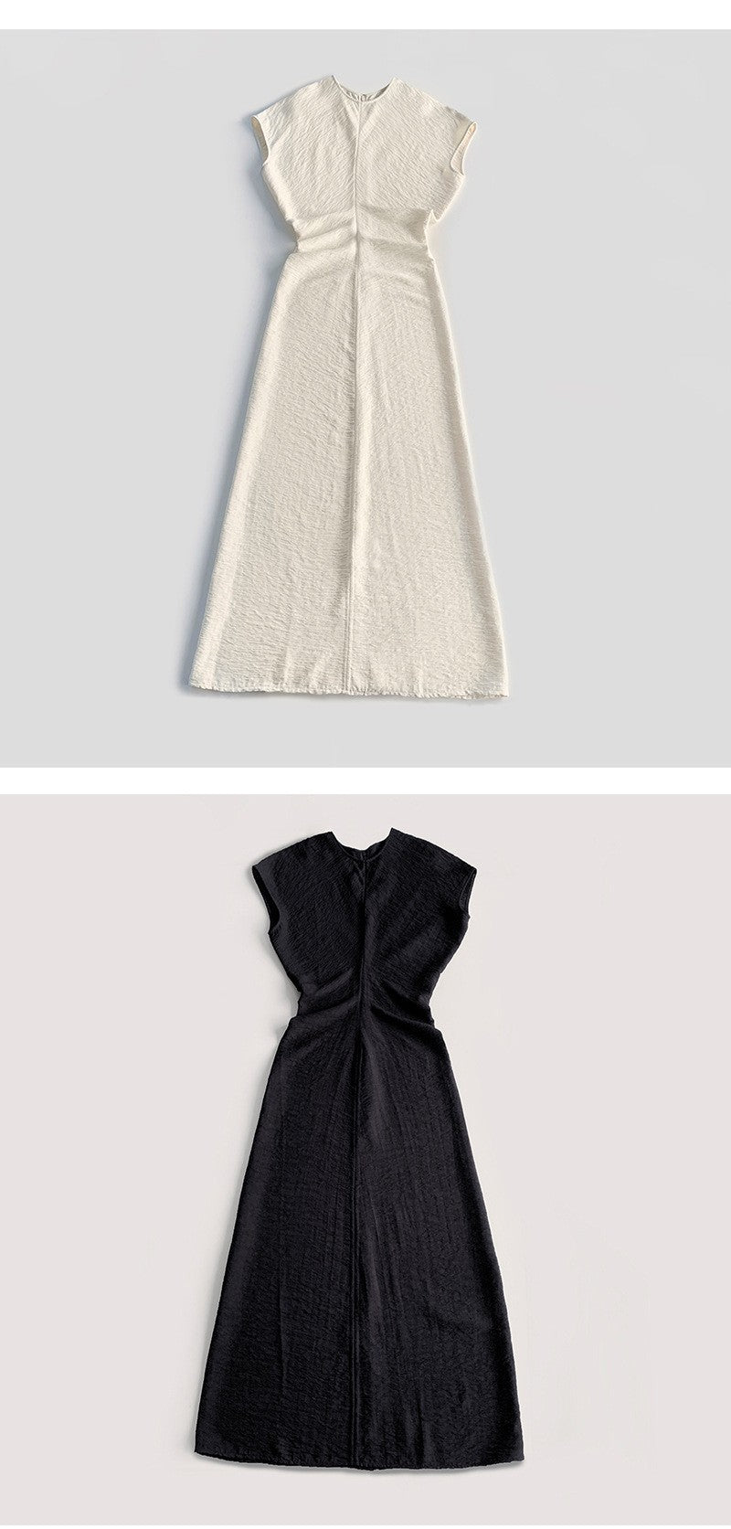 (316) Waist-length dress, drape, comfortable, easy to care for, simple long dress, new