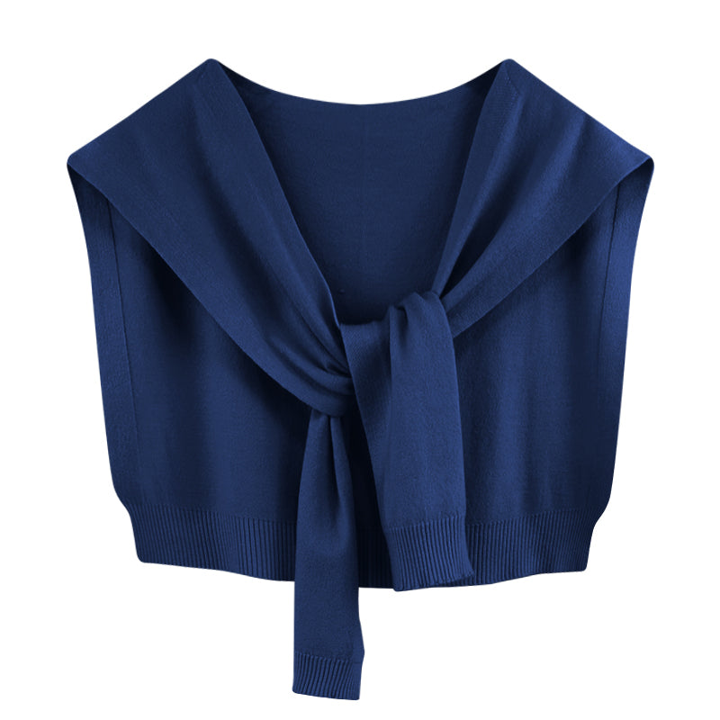 K580 Solid color shawl for women outerwear 2025 new spring and autumn striped knitted small shawl thin style with sweater shirt scarf