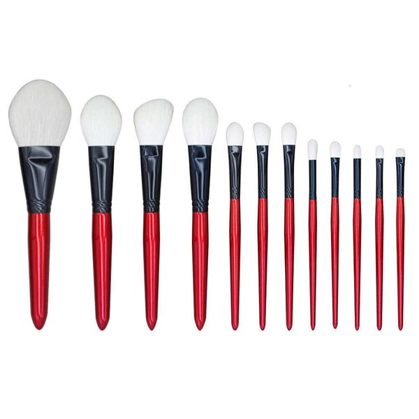 Professional Handmade Makeup Brushes Set Saikoho Goat Hair Face Powder Blush Eye Shadow Cosmetic Tools Make Up Brush Kit