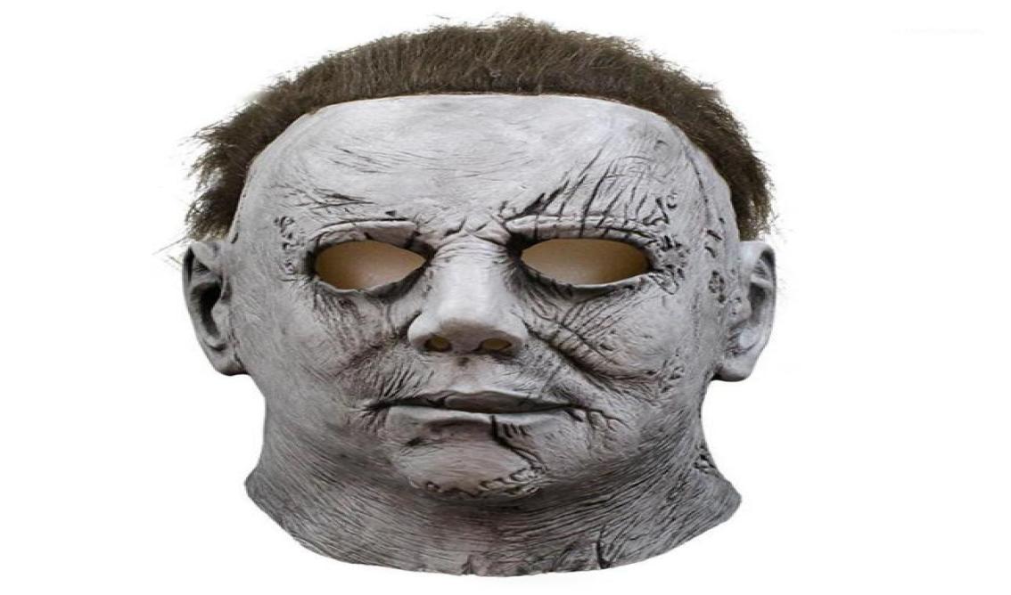 Michael Myers Mask Halloween Mascaras De Latex Realista Mascara Cosplay Scary Masks Masquerade Masque Korku Maskesi Party Maski12449014
