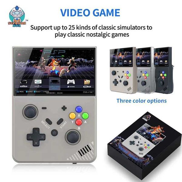 3 Pro Retro Handheld Video Game Console 20000+ Games 4.3 Inch 4K HD Sn Portable Video Game Player for PS1 PSP Kids GiftC250212