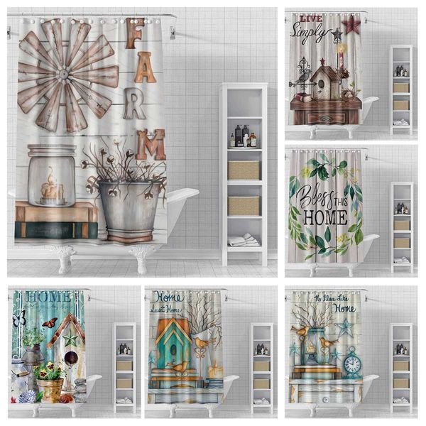 Home shower curtains for bathroom waterproof fabric natural animal style bathroom curtains modern shower curtains 180x200 240x200 W240808