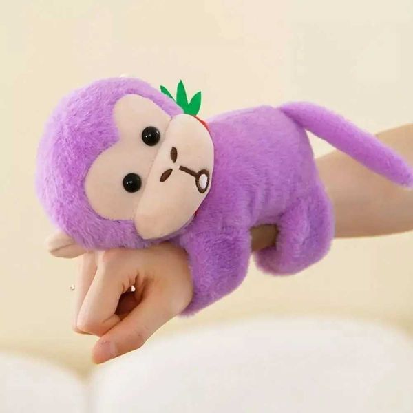 Plush Dolls New Capybara plush doll Slap bracelet monkey interactive toy plush wristband home decoration gift animal Slap bracelet H241111 S