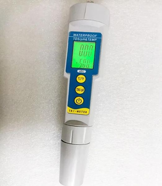 wholesale Wholesale Multi parameter Digital TDS Tester PH Meter temperature Water Quality Acidometer for Aquarium Fishing Monitor ZZ