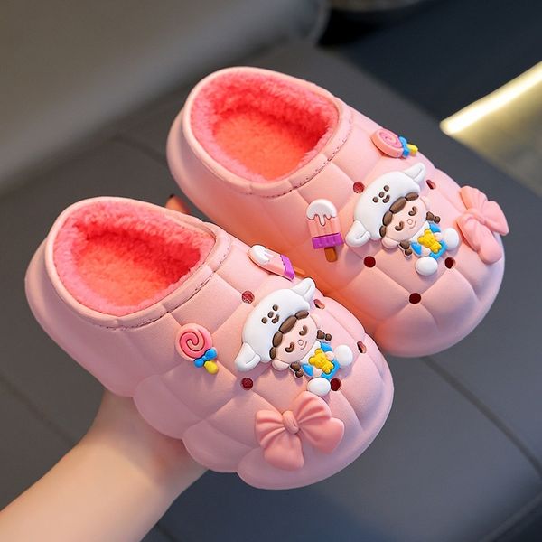 Winter children&#039;s both boys girls, waterproof warm with plush parent-child bags, suitable for large, medium, and small children, baby c