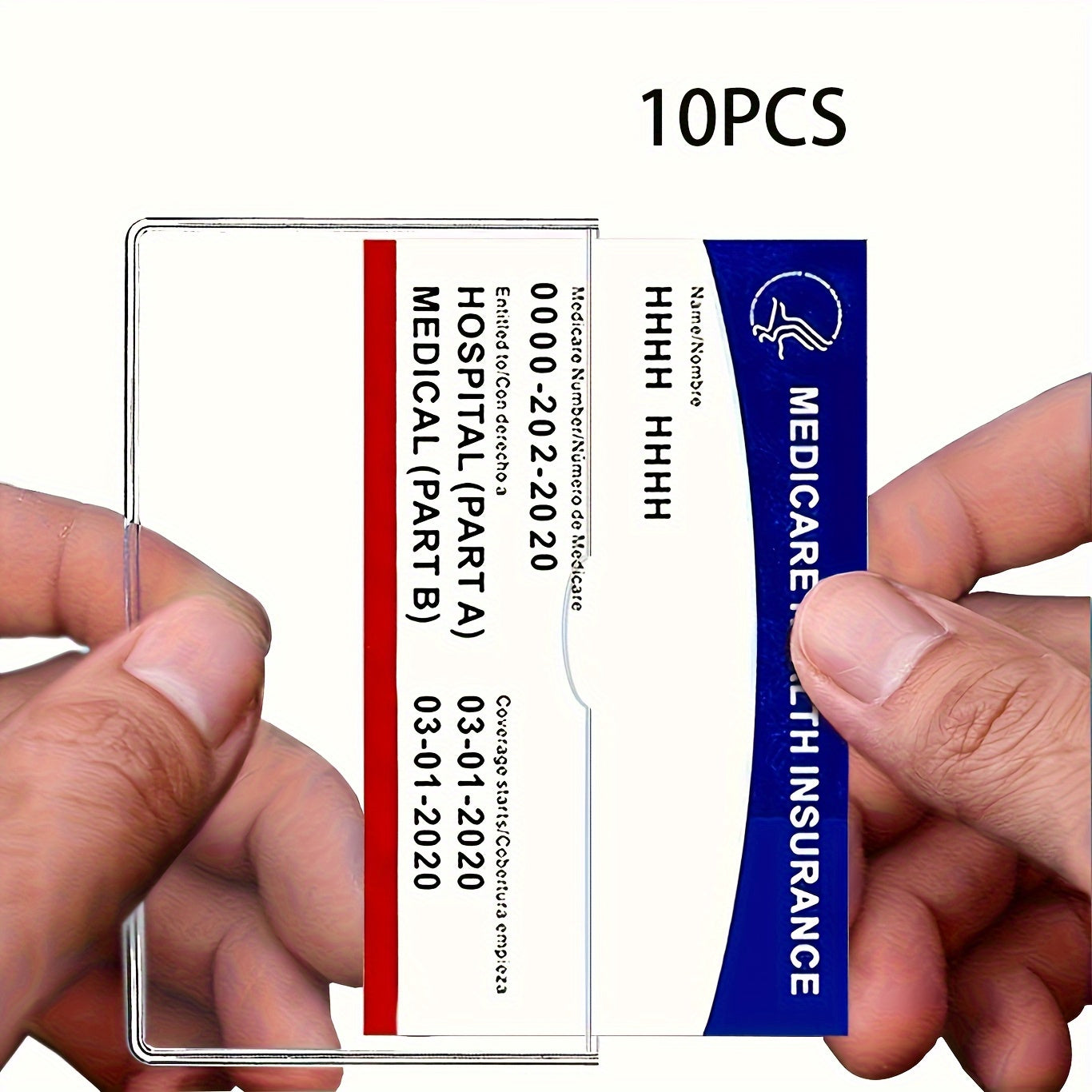 TEMU 10 Durable Pvctransparent Credit Card Guards, Secure Social Holders Wallet Storage, And Construction