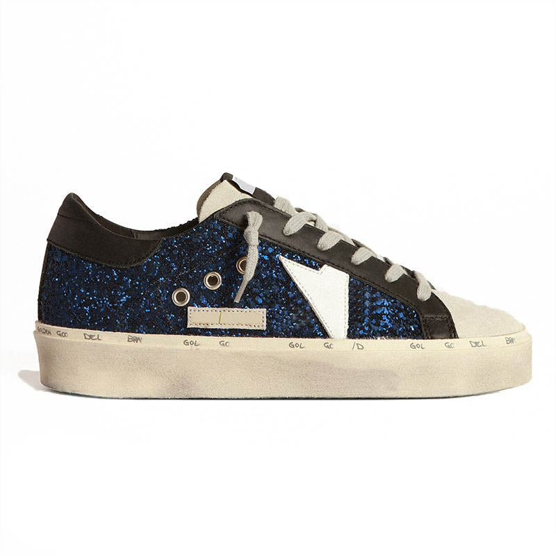 2024 Top Quality Designer Casual Shoes Woman Pink with Sier Heel Black White Grey Red Glitter Blue Big Size Sneakers Womens Mens Outdoor Shoes Train