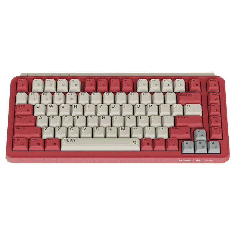 XIAOMI MIIIW ART Z830 83 keys RGB Mechanical Gaming Keyboard Tri-mode Gasket Structure Hot Swappable PBT Sublimation Key