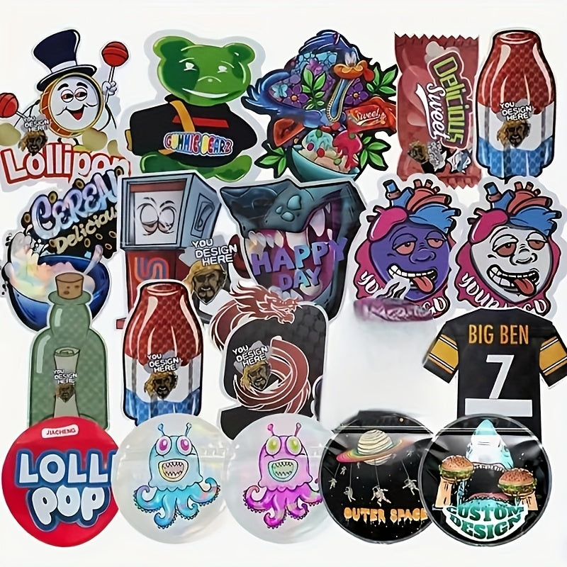 TEMU Holographic Mylar Bag - Reusable Storage Bag, 3.5g Bag, Zipper Bag, Cookie Bag, Bag, Odor Resistant Bag, Reusable Zipper Bag, Storage Bag,