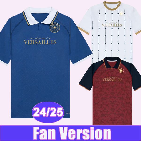 24 25 Versailles Mens Soccer Jerseys BAGHDADI DIAKHABY BANGOURA ALTIKULAC Home Blue Away White 3rd Football Shirts Short Sleeve Adult Unifor