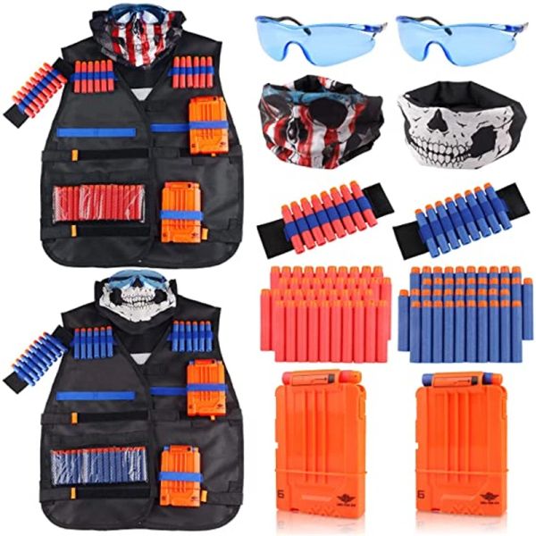 Tactical Vest Kit 2 Pack For Nerf Guns N-Strike Elite Series For Boys For Nerf Toys Guns Outdoor Games Toys