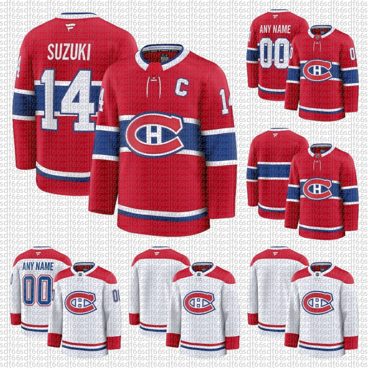 IVAN DEMIDOV Canadiens Hockey Jersey Nick Suzuki Cole Caufield Lane Hutson Mike Matheson Juraj Slafkovsky Jake Evans Brendan Gallagher Joel Armia Jo