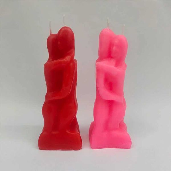 Male And Female Couple Embracing Candles Decoration Lovers Couple Candle Love Ritual Fall In Love With Me Spell Red Pink Y240815
