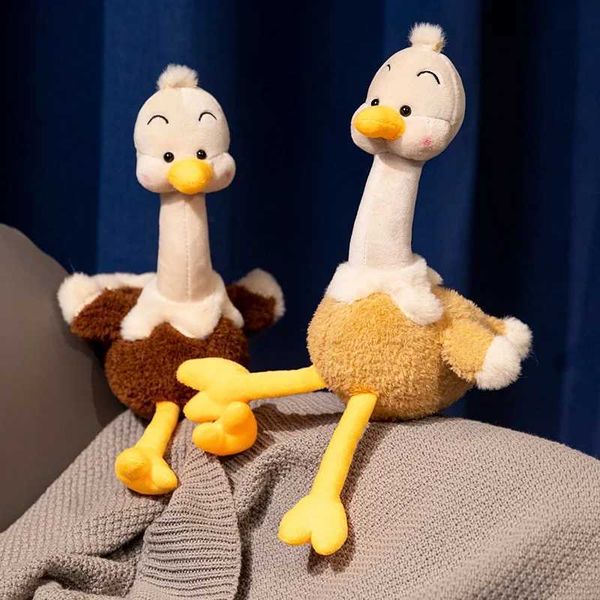 Plush Dolls 25CM Lifelike Ostrich Simulated Bird Plush Toys Stuffed Wild Animal Doll Cute Home Ornament Nice Birthday Christmas GiftY241216J