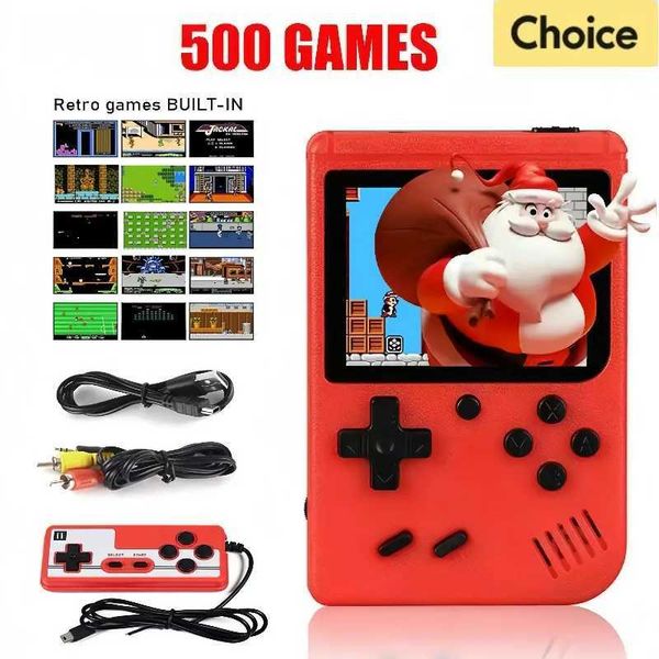 Game machine Retro Portable Mini Handheld Video Game Console 8-Bit 3.0 Inch LCD Color Kids Game Player Built-in 500 games For Kid Xmas Gift