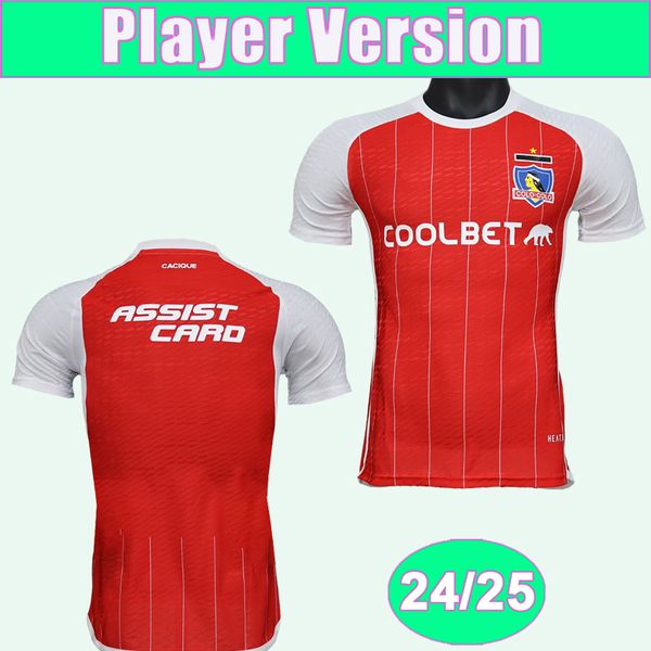 24 25 Colo Colo Mens Player Version Soccer Jerseys CORTES SALDIVIA PAVEZ BOLADOS OPAZO VIDAL FALCON 3rd Football Shirts Short Sleeve Adult U
