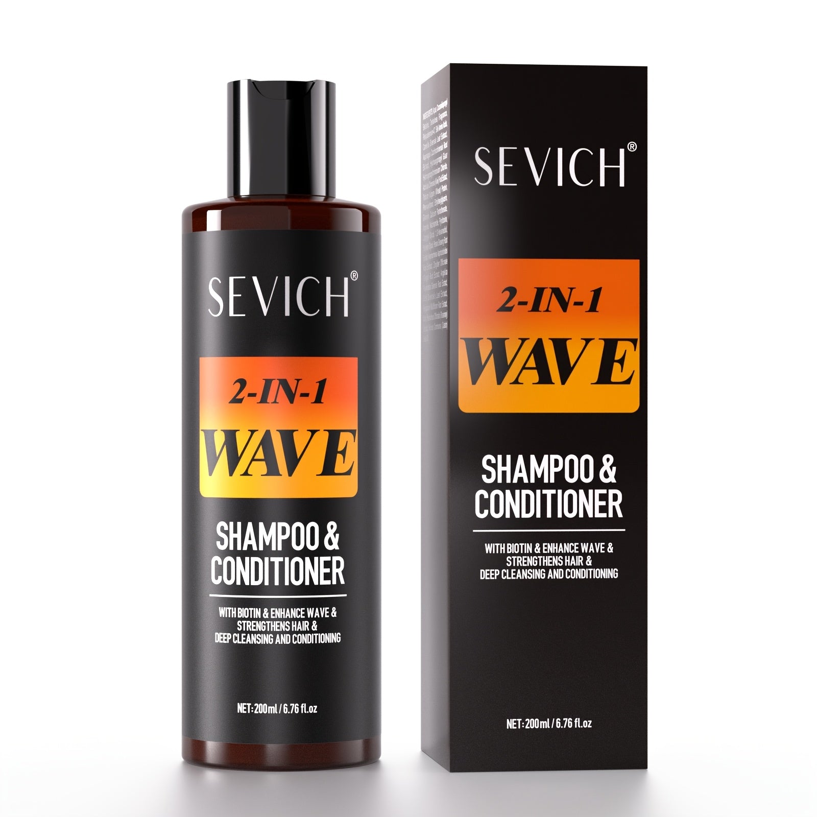 TEMU 360 Wave Shampoo 2in 1 Wave Pomade Deep Cleansing And Conditioning With Biotin Strengthens Hair For Men