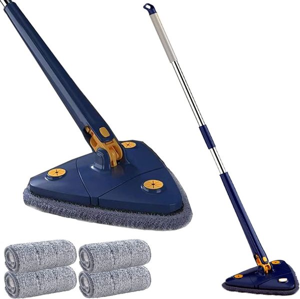 Mops 360 degree rotating adjustable cleaning mop retractable glass wiper retractable glass wiper 230412