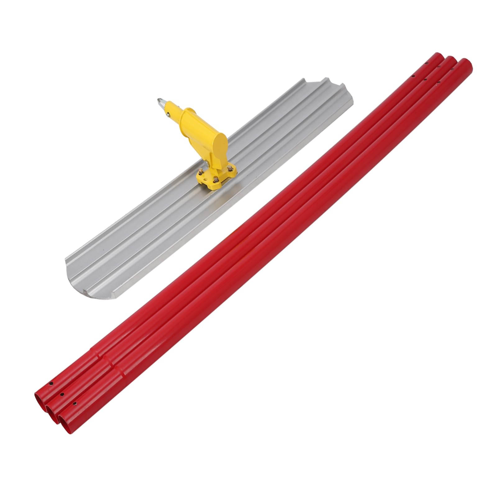 Garvee 48x8 inch Bull Float Magnesium Concrete Float, Aluminum Alloy Concrete Float Tool, Concrete Kit Bull Float with 18ft Float Handle Bracket ×3, C