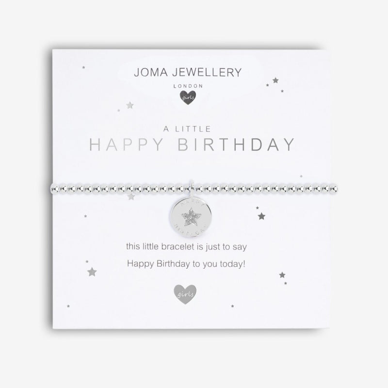 Joma Jewellery Childrens A Little Happy Birthday Bracelet