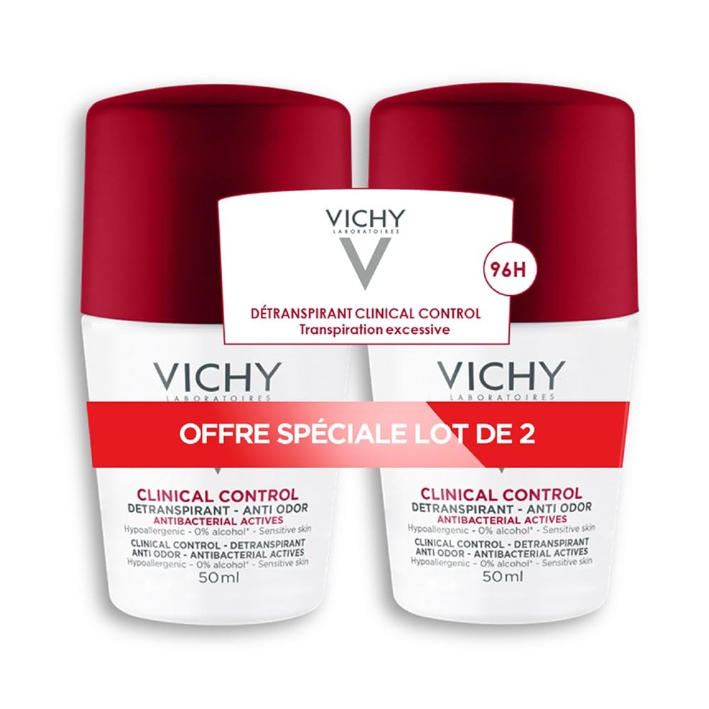 Vichy Deodorant anti-miros respirabil 96h 2x50ml