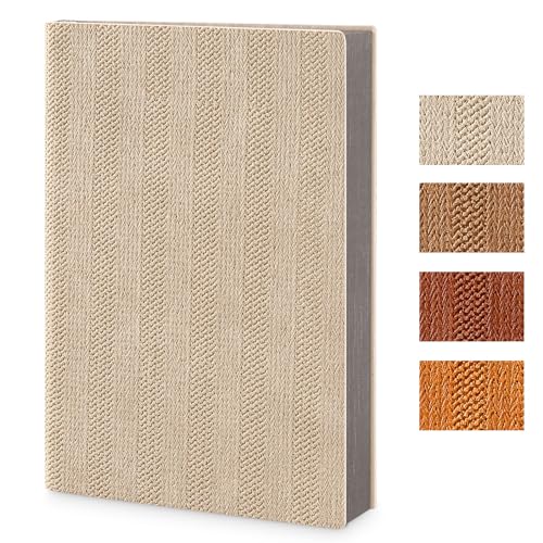 A5 Journal Notebook Retro Soft PU Leather Cover 260 Lined Pages Work Notebooks College Ruled Writing Diary for Study Office Meeting (Gray)