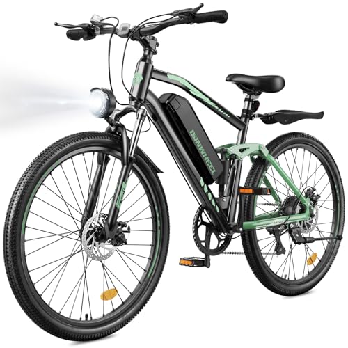 isinwheel M50 Electric Bike for Adults,27.5" Tire Peak 750W Motor Ebike 4-Link Full Suspension 13AH Removable Battery, 32KM-H Max 60KM PAS Range Elect