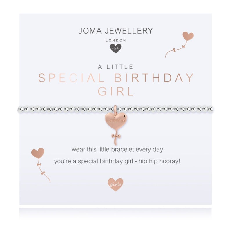 Joma Jewellery Childrens A Little Special Birthday Girl Bracelet