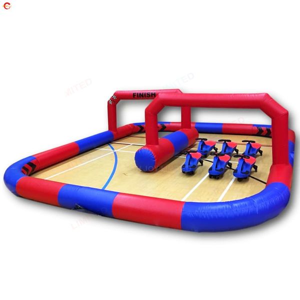 Atividades ao ar livre frete de ar grátis 6mlx6mwx2mh (20x20x6,5ft) aluguel comercial de garotos comerciais Didi Car Race Sport Toys Game To