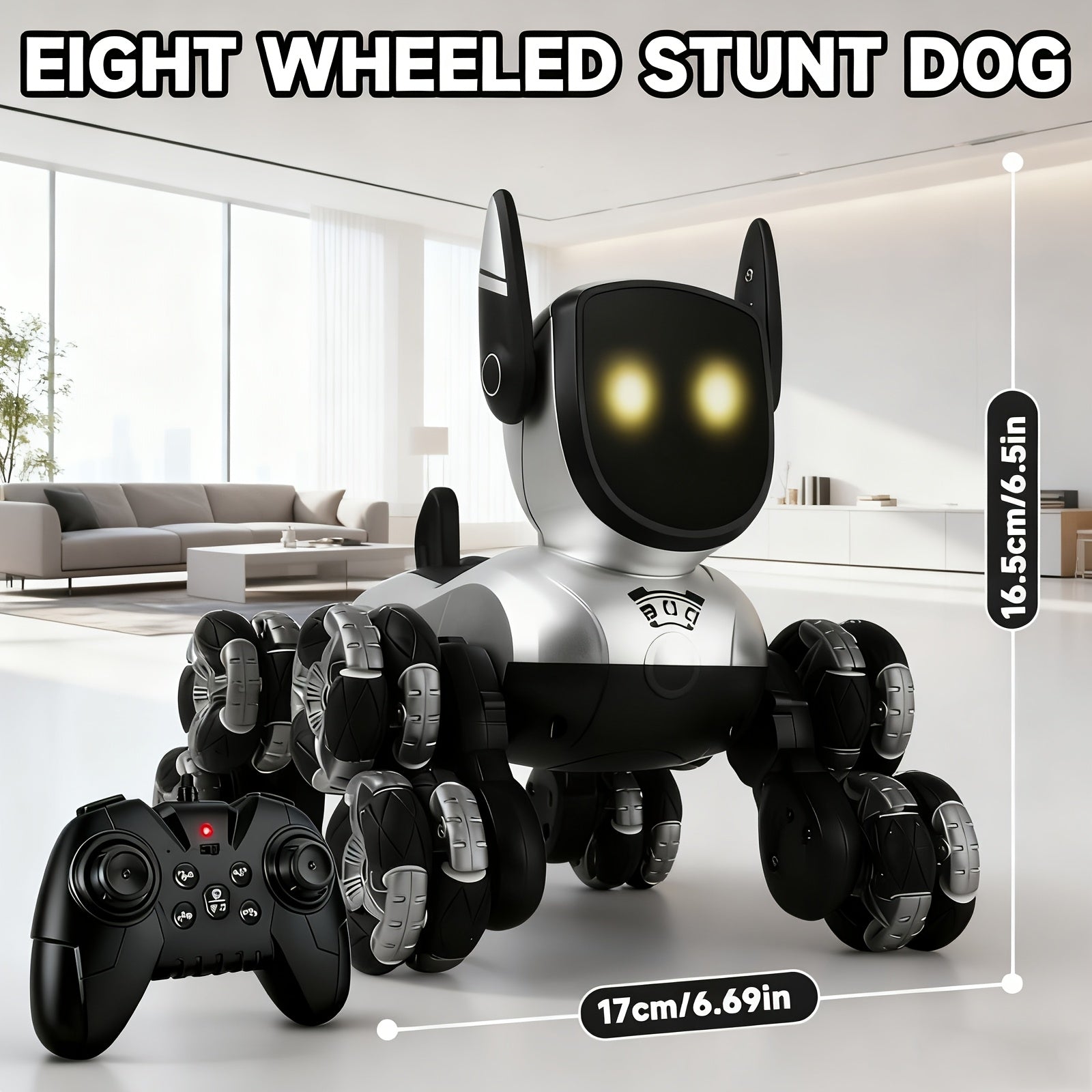 TEMU Robot Dog Toy For Kids, Remote Control Robot And Programmable Toy Robot, Smart Dancing Walking Rc Robot Puppy, Interactive Voice Control Toys,