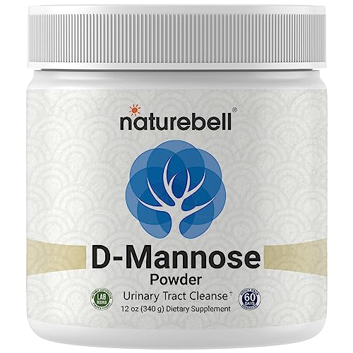 NatureBell D Mannose Powder, 12oz | Instantized for Max Absorption – Fast Acting Cleanse – Urinary Tract & Bladder Health Support – Flush UTI Im