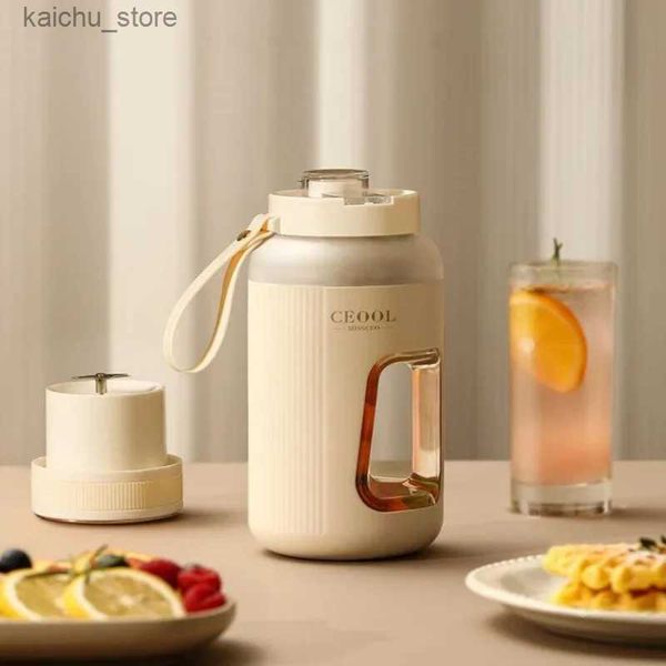 Juicers 2024 New Portable Blender 600ML High Capacity Juicer Cup Mixer Smoothie Fruit Juice Extractor Electric Citrus Press For Outdoo Y2404