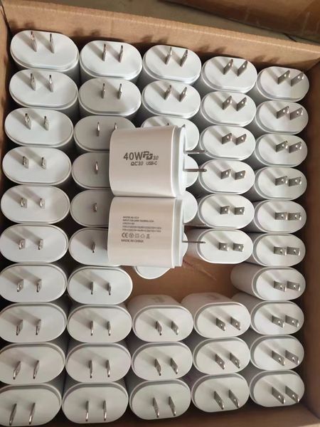 40W 3A 3 Ports Cell Phone Chargers Dual PD Type c Wall Charger Fast Charging Power Adapters For Samsung s20 s22 Utral Htc Xiaomi Huawei