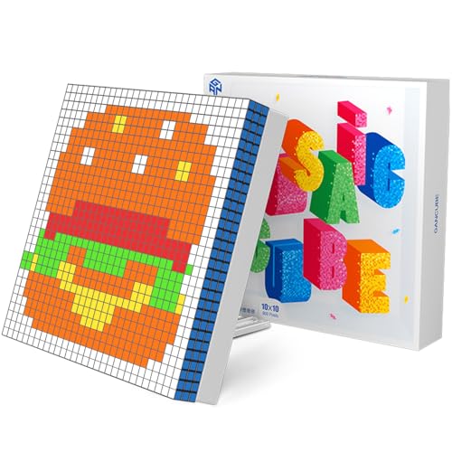 GAN 100pcs 3x3 Mini Cubes with Puzzle Plate, Magic Cube Puzzle Toy for Kids Adults