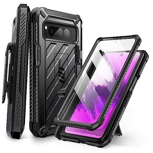 SUPCASE for Google Pixel Fold Case with Stand & Belt-Clip (Unicorn Beetle Pro), [Built-in Screen Protector] [Military-Grade Protection] Full-Body Rugg