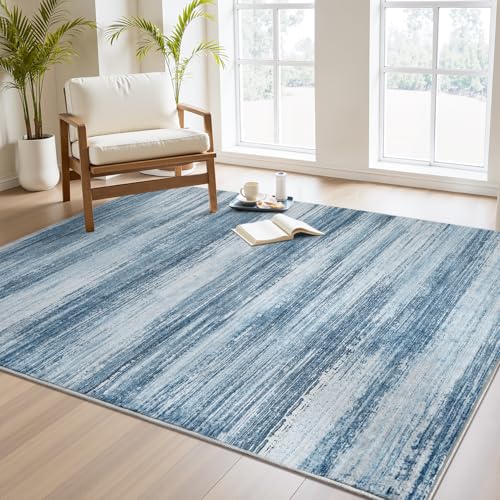 PADOOR Modern Abstract Area Rug - 3x5 Washable Rugs Non-Slip Small Carpet, Ultra Soft Low Pile Floor Rugs for Entrance Front Door Bedroom Bedside Laun